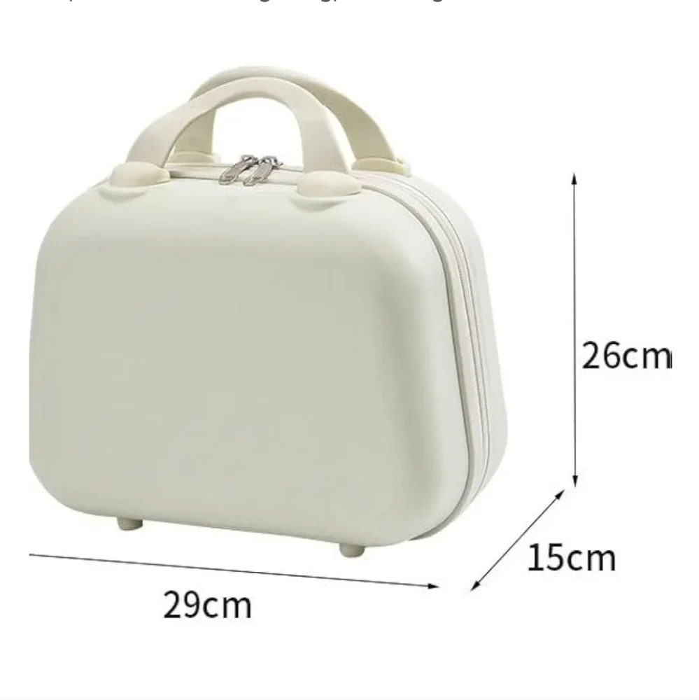 Women's Cream Portable Luggage Bag